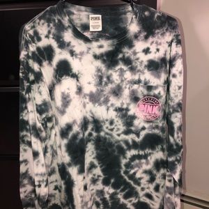 Pink Victoria Secret Tie Dye long sleeve